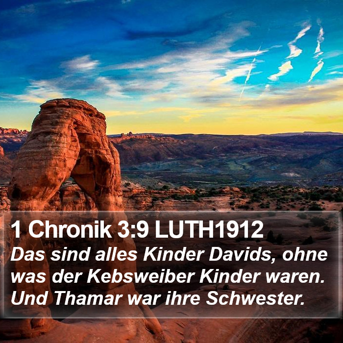1 Chronik 3:9 LUTH1912 Bible Study
