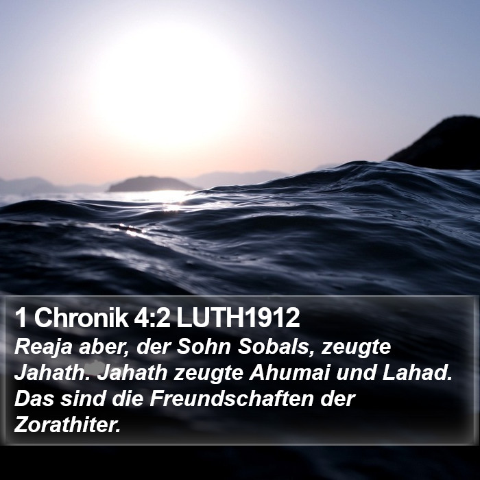 1 Chronik 4:2 LUTH1912 Bible Study