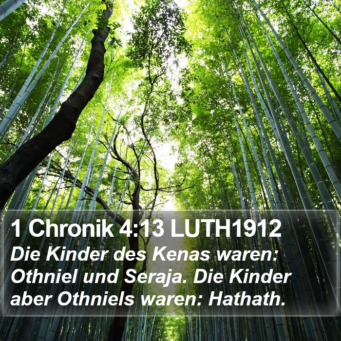 1 Chronik 4:13 LUTH1912 Bible Study