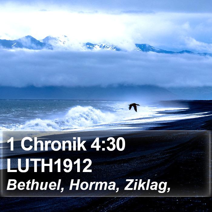 1 Chronik 4:30 LUTH1912 Bible Study