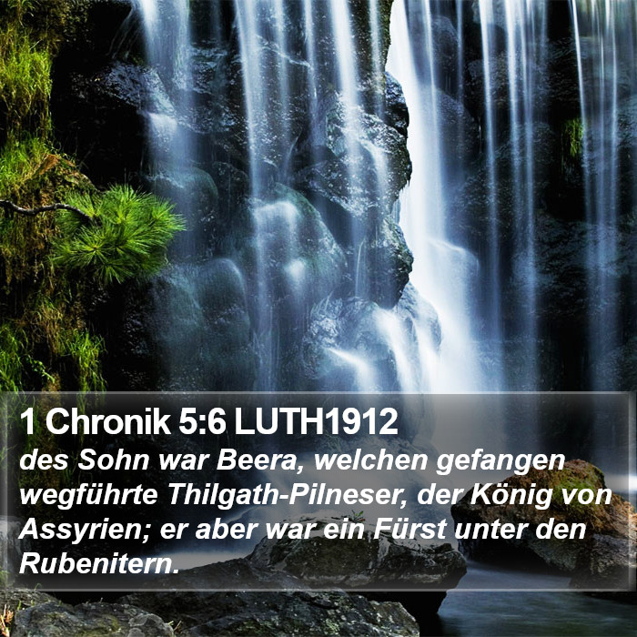 1 Chronik 5:6 LUTH1912 Bible Study