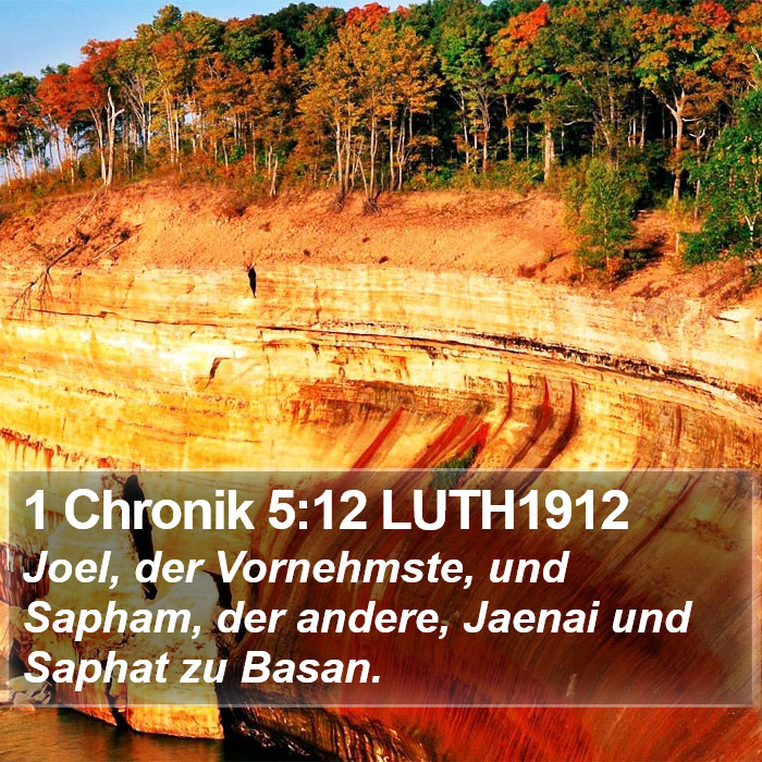 1 Chronik 5:12 LUTH1912 Bible Study