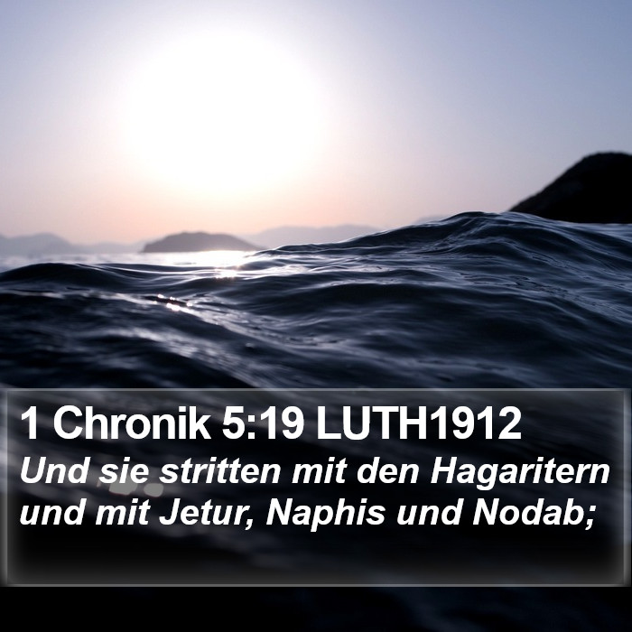 1 Chronik 5:19 LUTH1912 Bible Study
