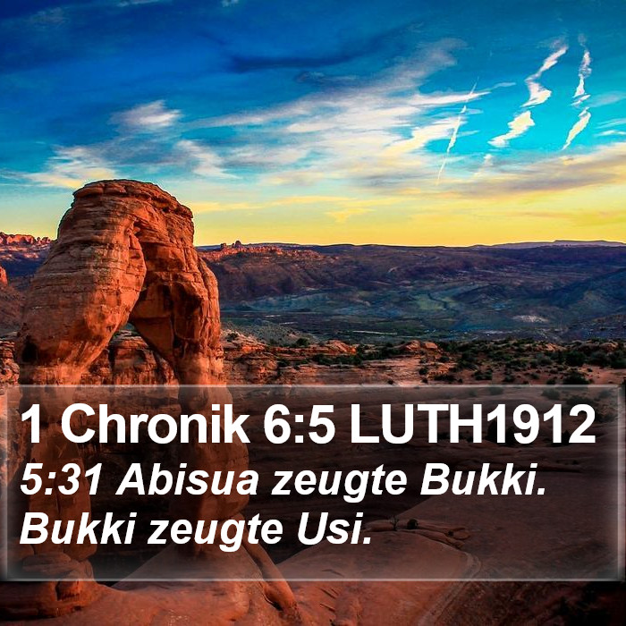 1 Chronik 6:5 LUTH1912 Bible Study