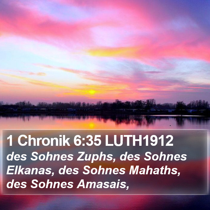 1 Chronik 6:35 LUTH1912 Bible Study