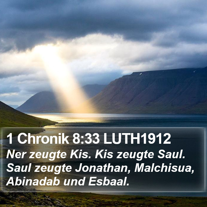 1 Chronik 8:33 LUTH1912 Bible Study