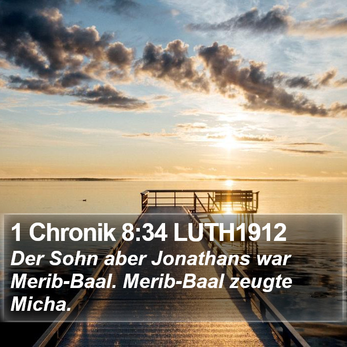 1 Chronik 8:34 LUTH1912 Bible Study