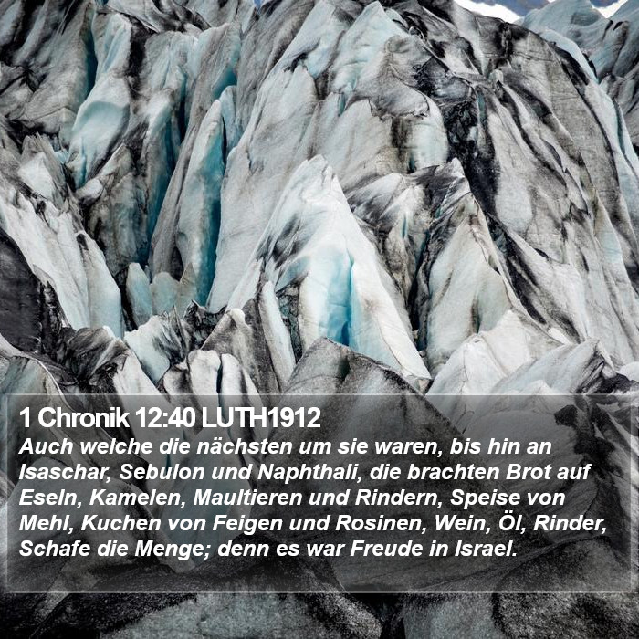 1 Chronik 12:40 LUTH1912 Bible Study