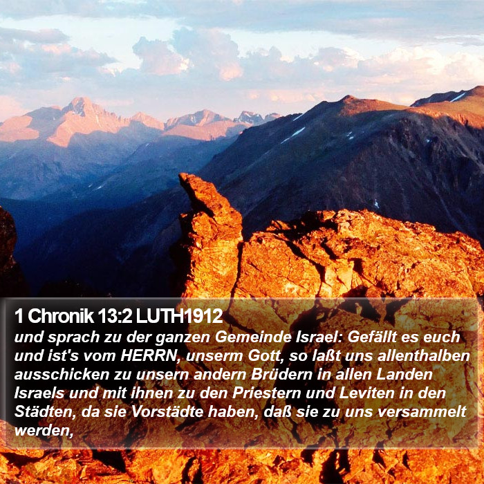 1 Chronik 13:2 LUTH1912 Bible Study