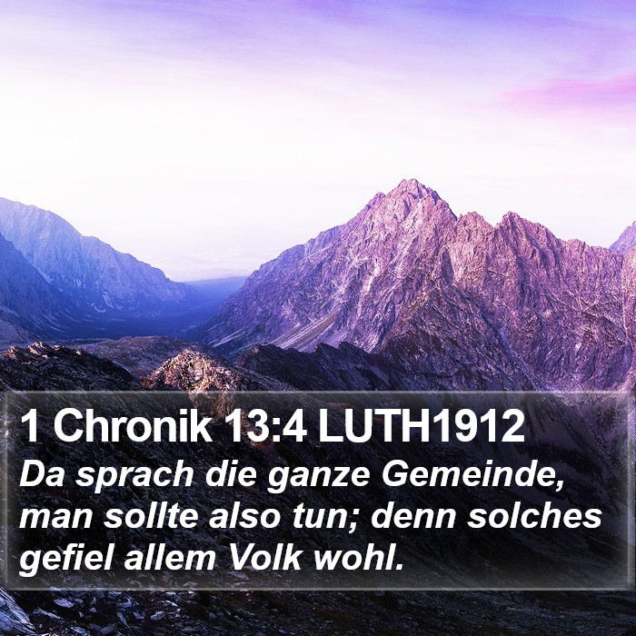 1 Chronik 13:4 LUTH1912 Bible Study