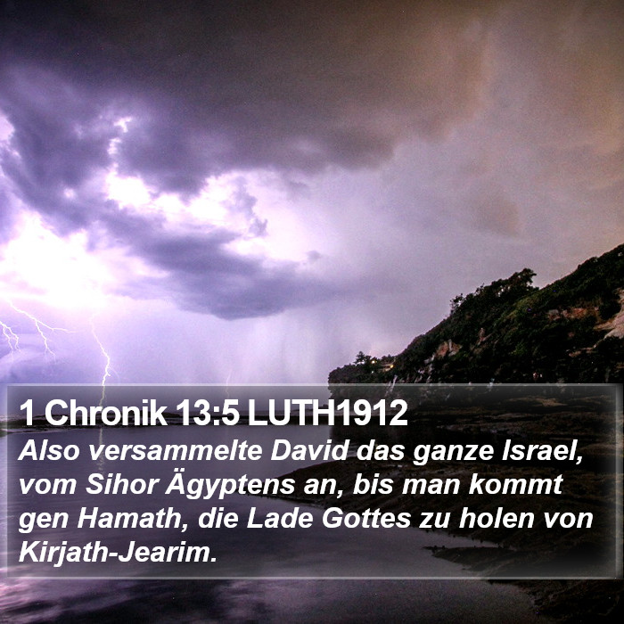 1 Chronik 13:5 LUTH1912 Bible Study
