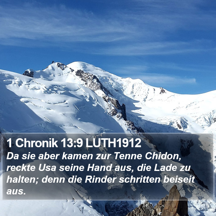 1 Chronik 13:9 LUTH1912 Bible Study