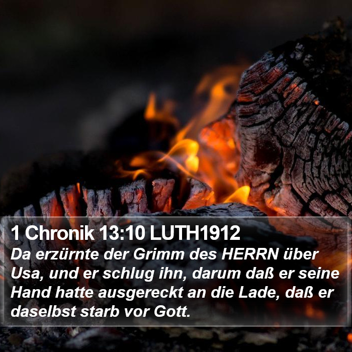 1 Chronik 13:10 LUTH1912 Bible Study
