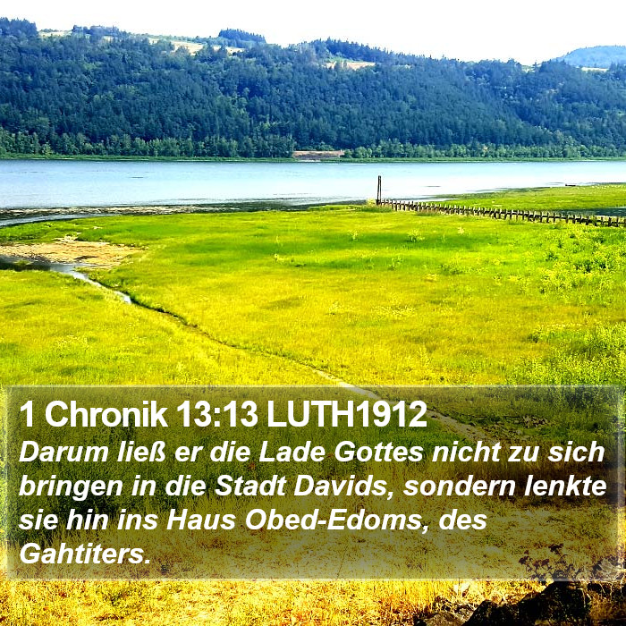 1 Chronik 13:13 LUTH1912 Bible Study