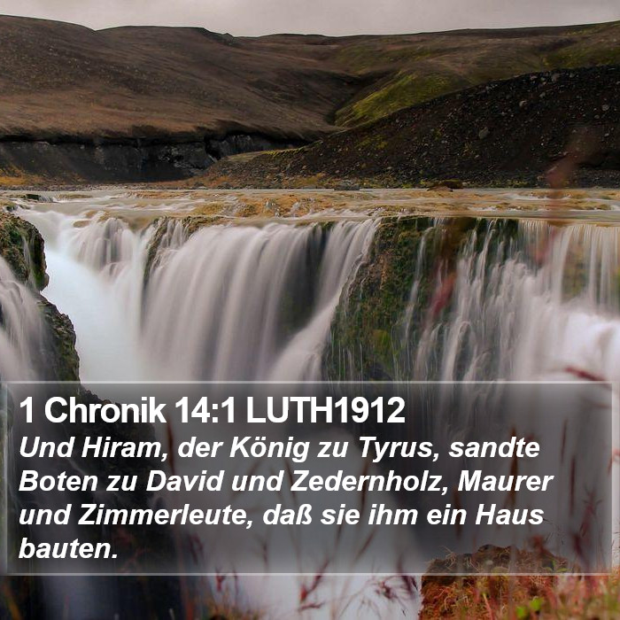 1 Chronik 14:1 LUTH1912 Bible Study