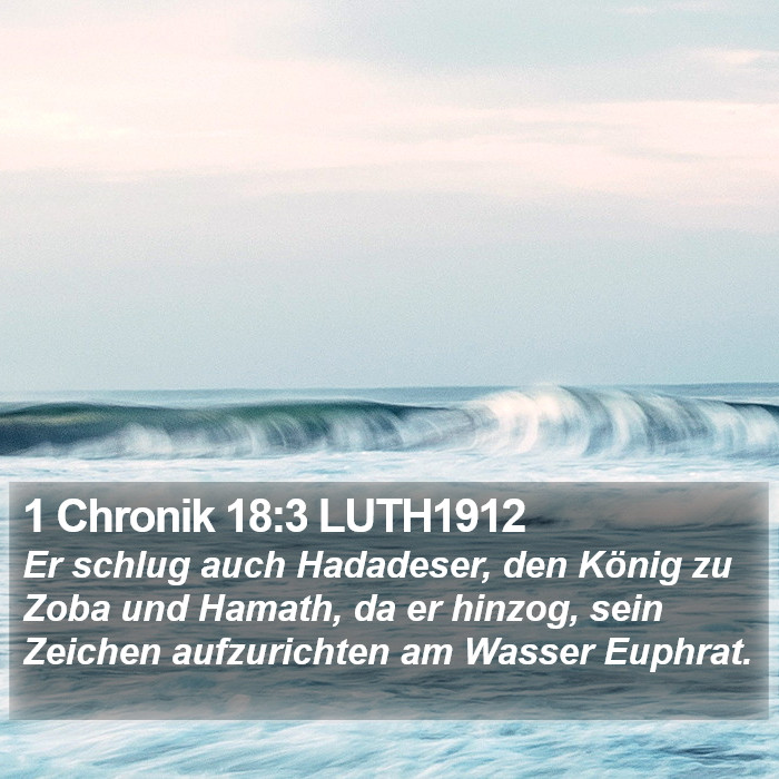 1 Chronik 18:3 LUTH1912 Bible Study