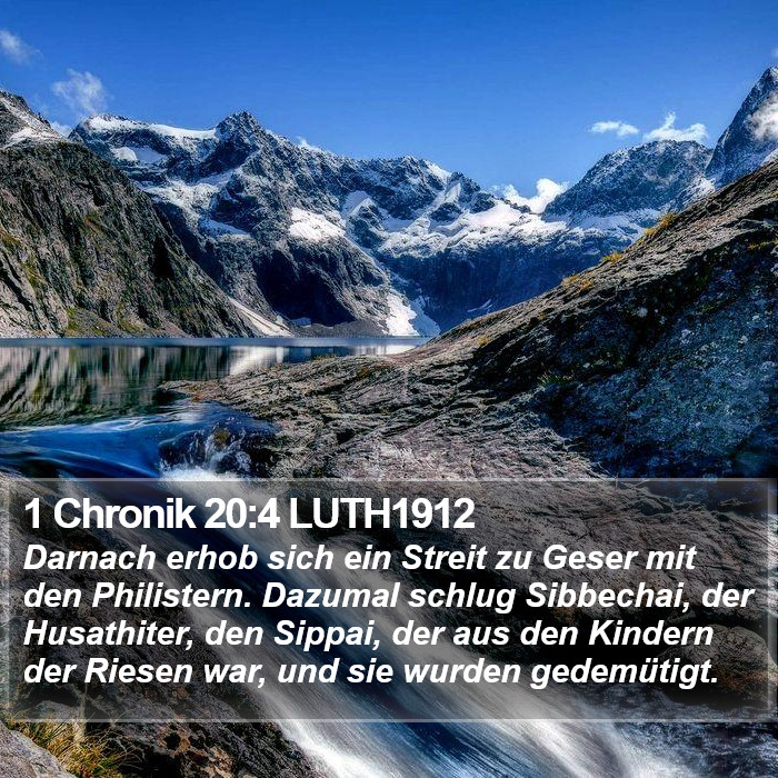 1 Chronik 20:4 LUTH1912 Bible Study