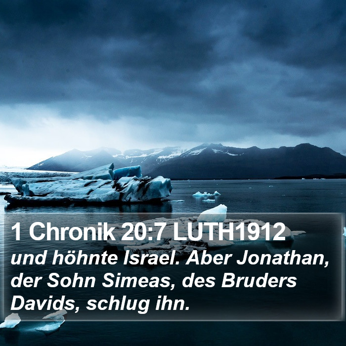 1 Chronik 20:7 LUTH1912 Bible Study
