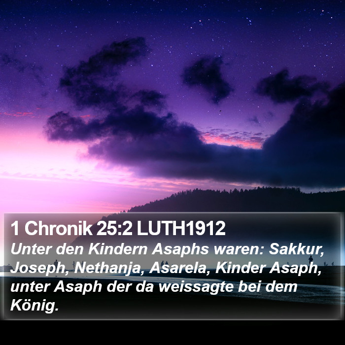 1 Chronik 25:2 LUTH1912 Bible Study