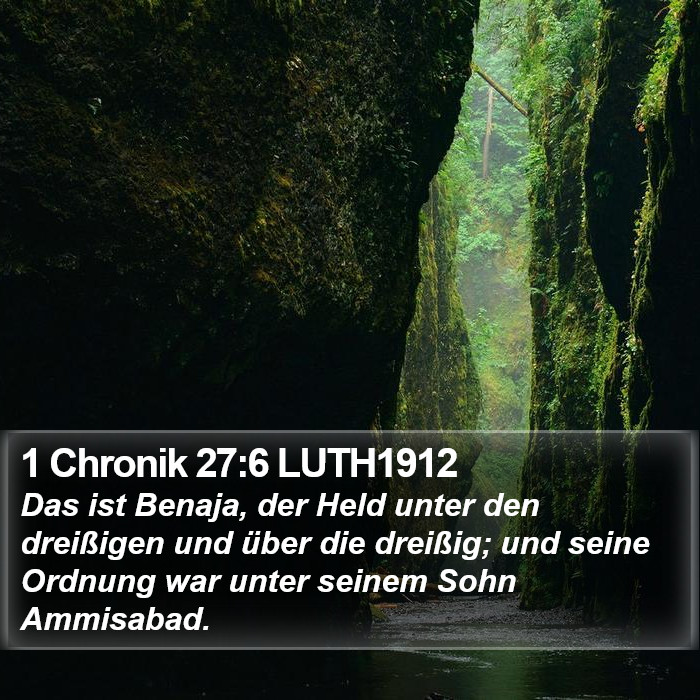 1 Chronik 27:6 LUTH1912 Bible Study