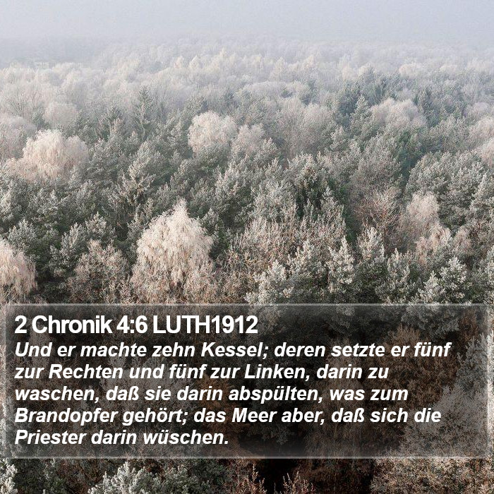 2 Chronik 4:6 LUTH1912 Bible Study