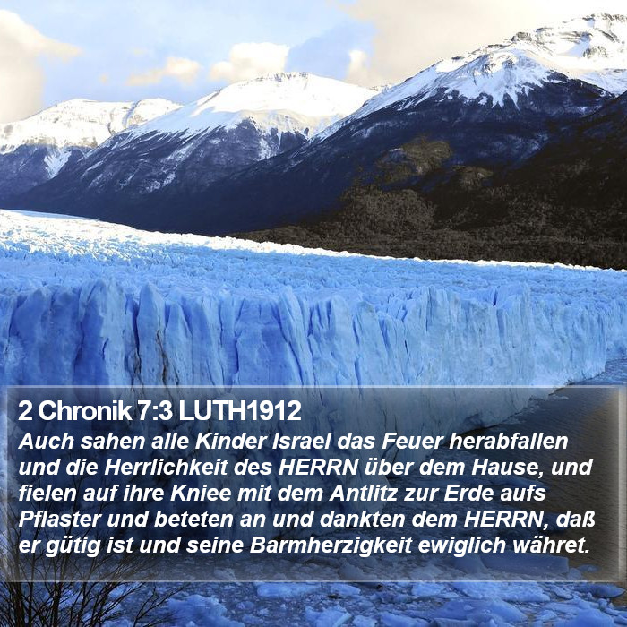 2 Chronik 7:3 LUTH1912 Bible Study
