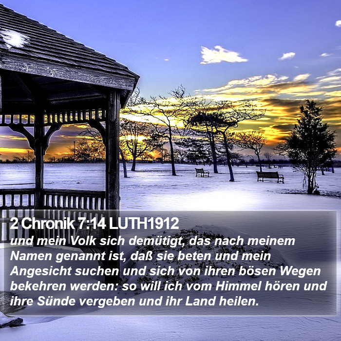 2 Chronik 7:14 LUTH1912 Bible Study