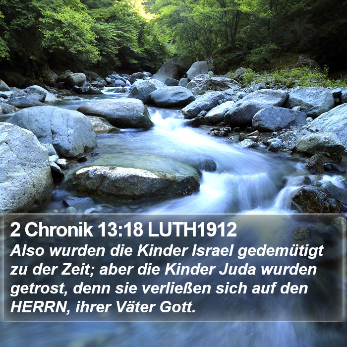 2 Chronik 13:18 LUTH1912 Bible Study