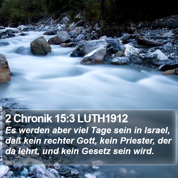 2 Chronik 15:3 LUTH1912 Bible Study