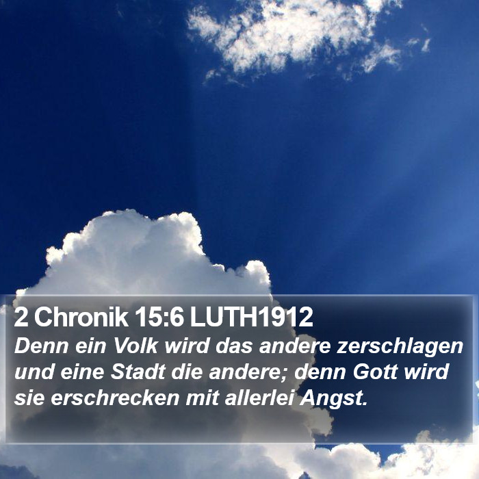 2 Chronik 15:6 LUTH1912 Bible Study