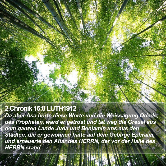 2 Chronik 15:8 LUTH1912 Bible Study