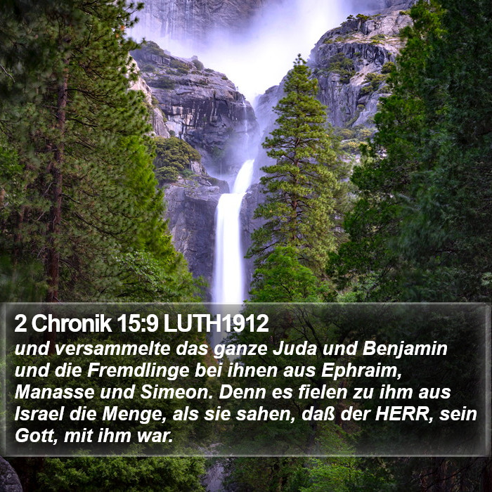 2 Chronik 15:9 LUTH1912 Bible Study