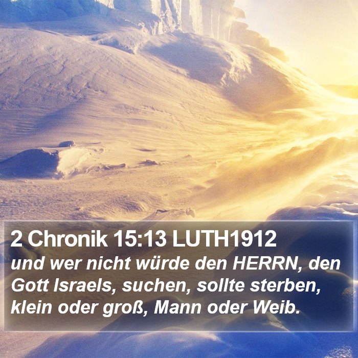 2 Chronik 15:13 LUTH1912 Bible Study