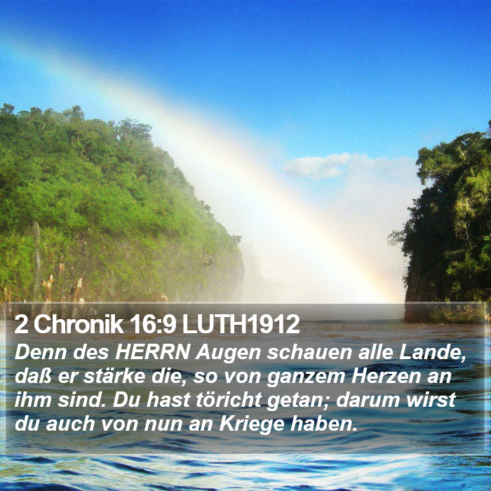 2 Chronik 16:9 LUTH1912 Bible Study