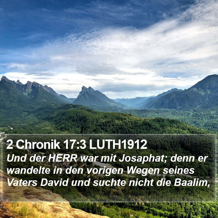 2 Chronik 17:3 LUTH1912 Bible Study