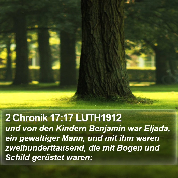 2 Chronik 17:17 LUTH1912 Bible Study