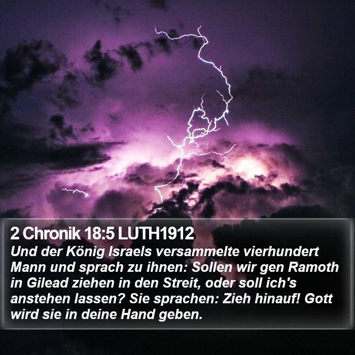 2 Chronik 18:5 LUTH1912 Bible Study