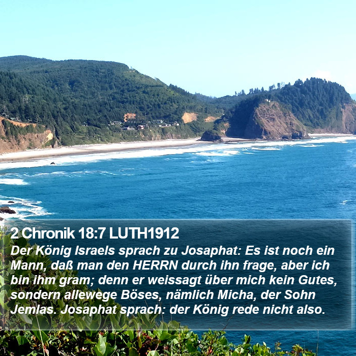 2 Chronik 18:7 LUTH1912 Bible Study