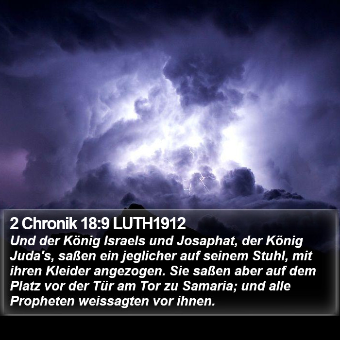 2 Chronik 18:9 LUTH1912 Bible Study