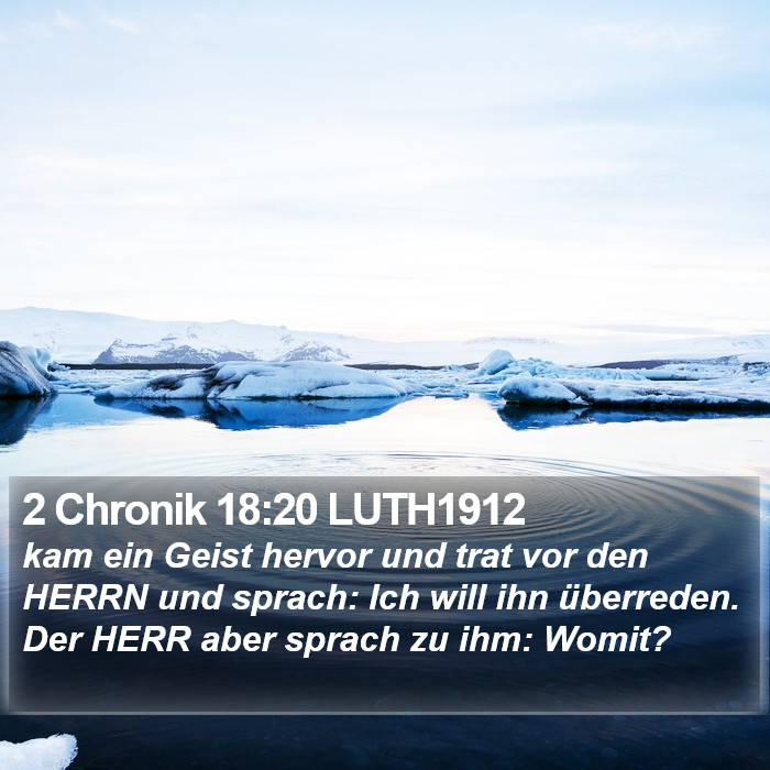 2 Chronik 18:20 LUTH1912 Bible Study