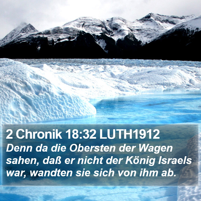 2 Chronik 18:32 LUTH1912 Bible Study