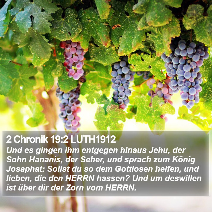2 Chronik 19:2 LUTH1912 Bible Study