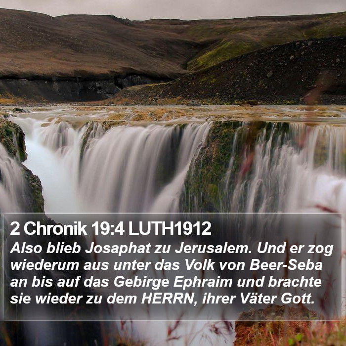 2 Chronik 19:4 LUTH1912 Bible Study