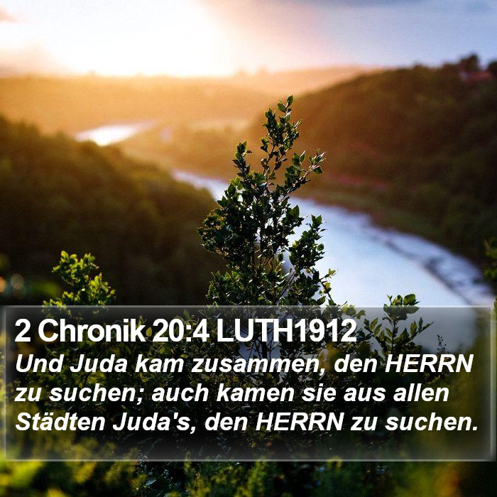 2 Chronik 20:4 LUTH1912 Bible Study