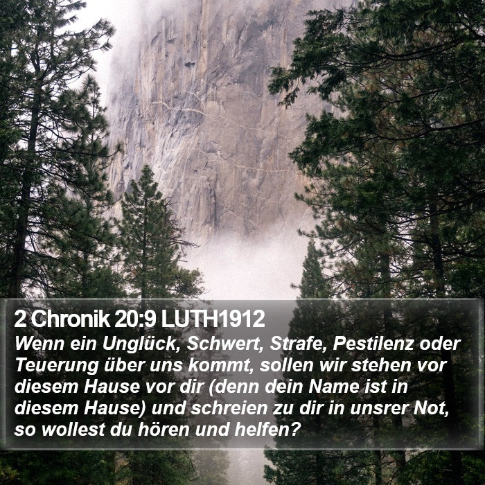 2 Chronik 20:9 LUTH1912 Bible Study
