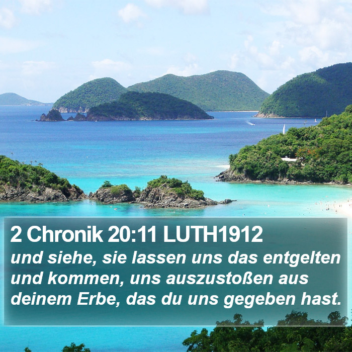 2 Chronik 20:11 LUTH1912 Bible Study