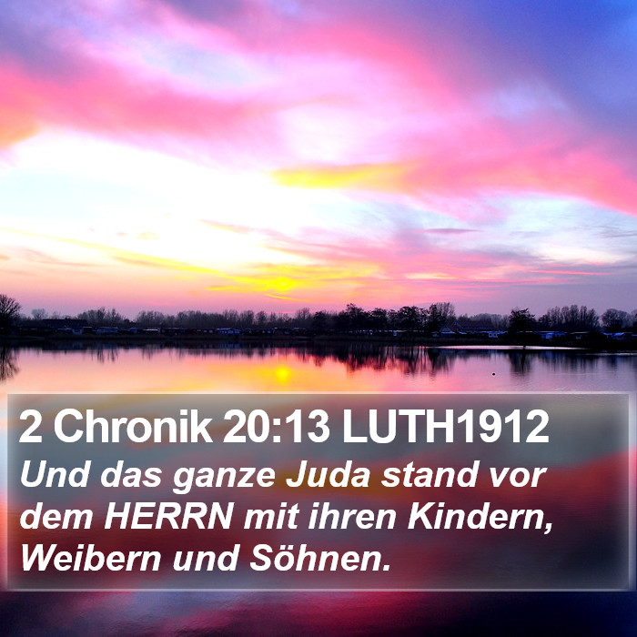 2 Chronik 20:13 LUTH1912 Bible Study