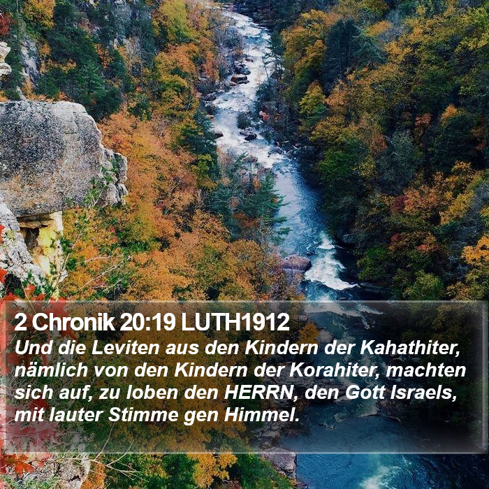 2 Chronik 20:19 LUTH1912 Bible Study