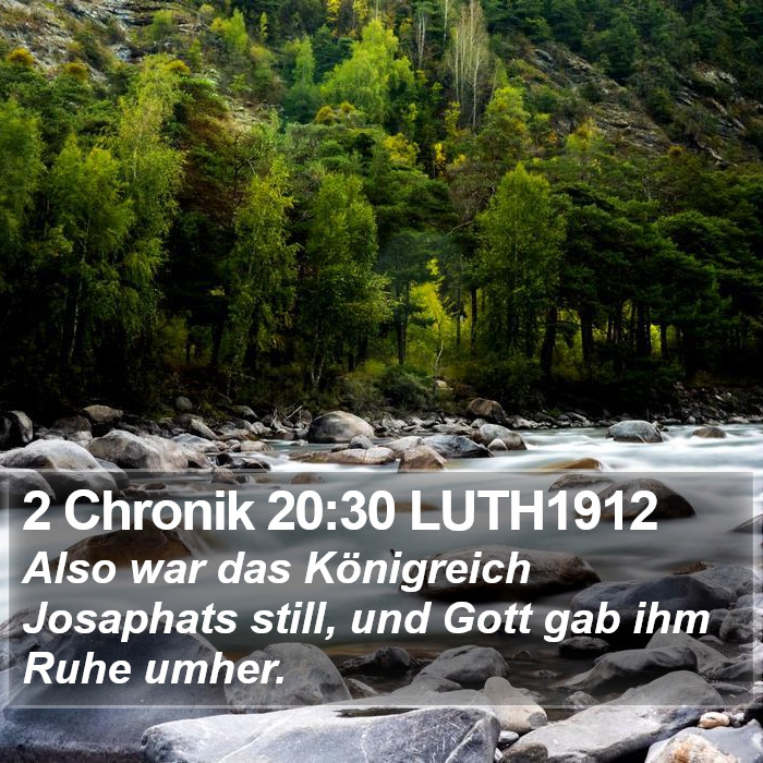 2 Chronik 20:30 LUTH1912 Bible Study