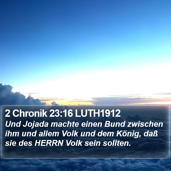 2 Chronik 23:16 LUTH1912 Bible Study